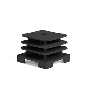Embout carré Rido-C 50x50 m8, finition noire - Product Image 1
