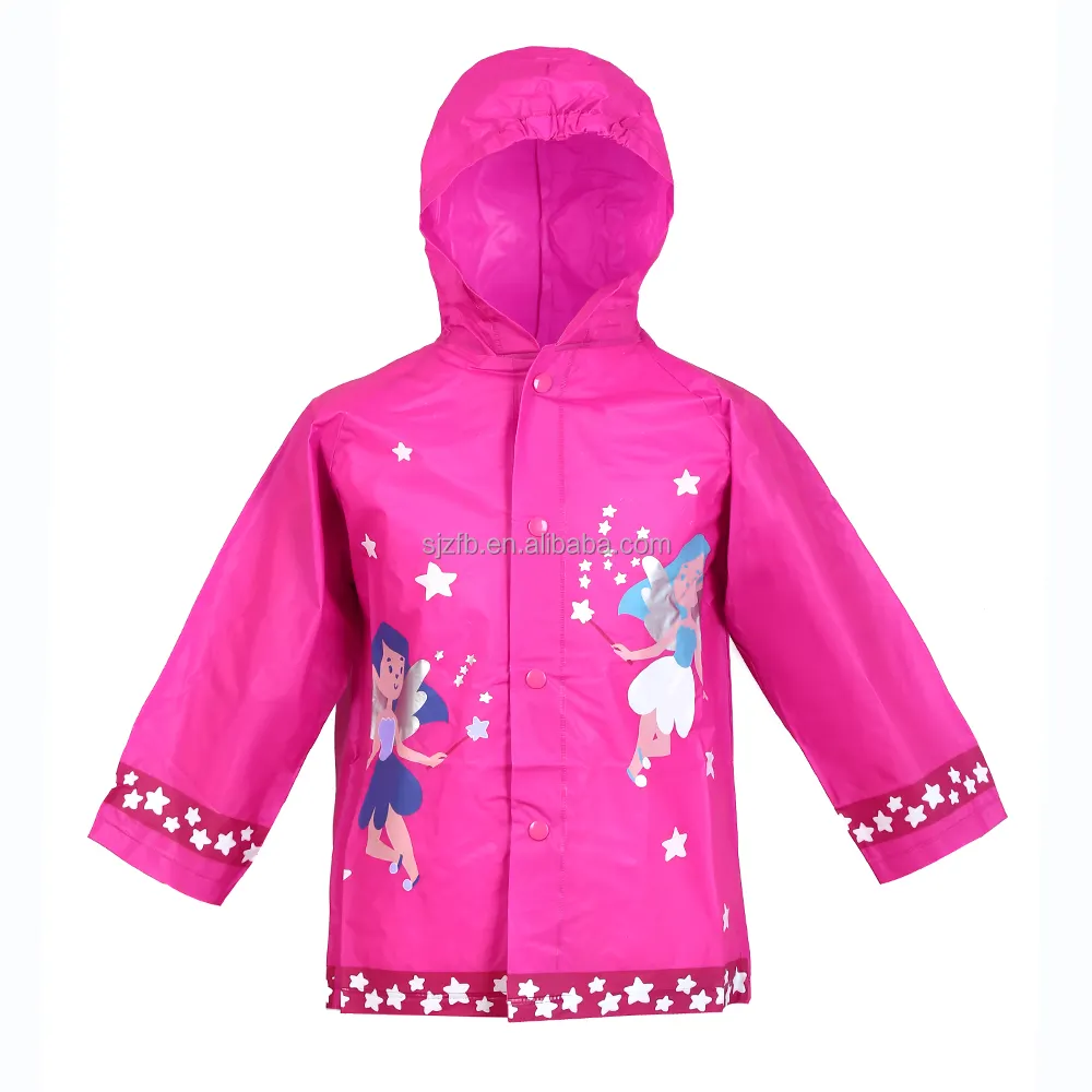 معطف مطر للأطفال, معطف مطر للأطفال بألوان متغيرة من مادة البولي فينيل كلوريد