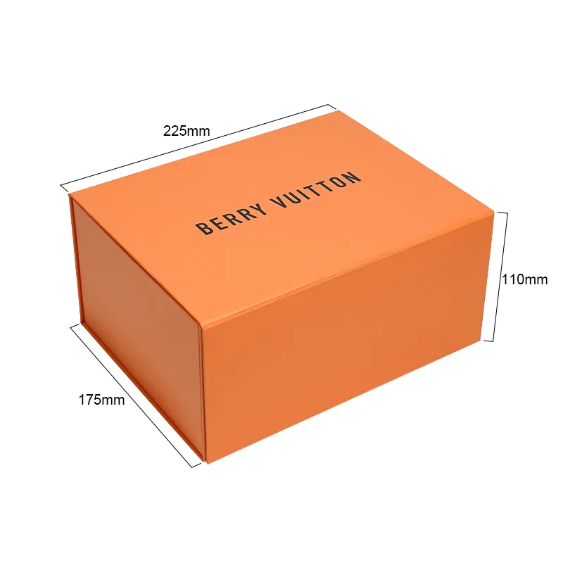 Custom Special Brand Folding Magnetic Thick Rigid Boxes Gift Cap Hat Bag Apparel Handbag Wigs Packaging Cardboard Boxes