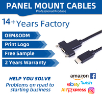 Carte mère FARSINCE 20PIN vers USB 3.1 Type C câble de montage sur panneau femelle