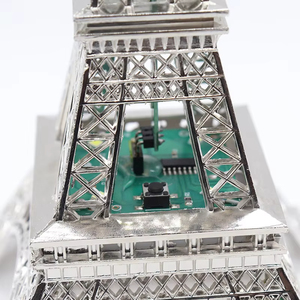 Honor của pha lê <span class=keywords><strong>LED</strong></span> 3D xây dựng <span class=keywords><strong>Eiffel</strong></span> tháp hiển thị cơ sở đứng sáng trang trí trang trí - Product Image 3