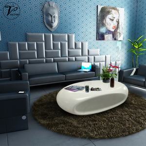 โต๊ะกาแฟโรงแรมแบบนักบินไฟเบอร์กลาสทรงกลมต่ำแบบทันสมัยสำหรับห้องนั่งเล่น - Product Image 5