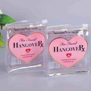 Waterproof Colored PE Handbag Zipper <b>Bag</b> Cosmetics <b>Toiletry</b> Packaging Transparent Gift Recyclable Embossing - Product Image 1