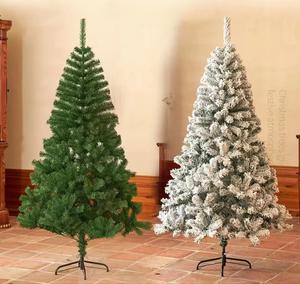 Árbol de Navidad Artificial de PVC Verde al por Mayor de Fábrica para Decoraciones Navideñas para Uso en Interiores y Exteriores - Product Image 1