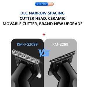 <span class=keywords><strong>Tondeuse</strong></span> à cheveux Kemei Km-PG2099 New Vision avec station de charge, modèle amélioré avec base de charge USB, 1200 mAh, 7000 tr/min, Zero Gap - Product Image 3