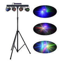 Système d'éclairage de scène LED, 2 pièces, Kit Portable Par Can, ensemble de barre de projecteur, lumière effet, système de fête avec support et sac de transport
