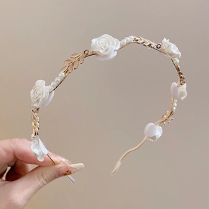 BEST SELLER -<strong>2025</strong> Valentine's Day French Headband Vintage Rose Flower Hairband for Women Hair Hoop <strong>Girls</strong> Hair Accessories 12.5cm
