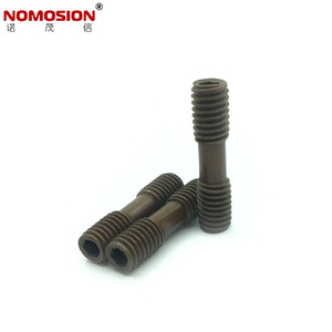 NOMOSION <b>Double</b>-<b>End</b> <b>Screw</b> M6x25 Internal Hexagon Copper Color For Tool Holder - Product Image 2