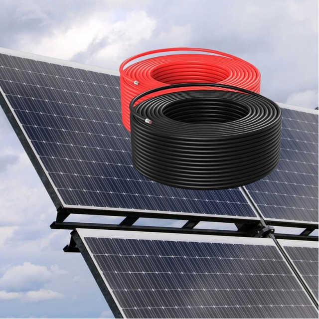 Factory Price ODM Halogen Free Tinned Copper XLPO Solar PV1-F Cable 4.0mm 10mm IP66 for Power Station Solar Panels