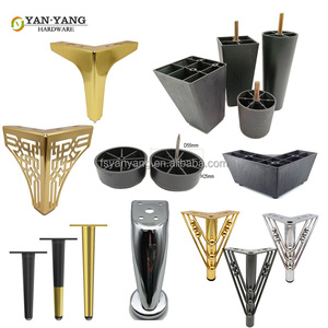 Pieds de canapé réglables YANYANG en gros, 100 mm, carrés, avec patins en PP, pieds de meuble en plastique - Product Image 5