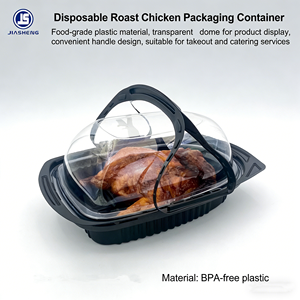 Contenedor para Pollo Asado con Tapa, Fabricación China, Envase Negro para Pollo Asado - Product Image 6