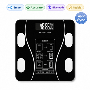 Báscula Electrónica Digital LCD de 180 kg para el Hogar, Personalizable de Fábrica, con Aplicación, para Peso Corporal, Grasa Corporal y Salud - Product Image 1
