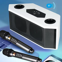 Altavoz de Karaoke Activo Portátil con Función DSP, Micrófono Inalámbrico UHF, Conexión BT para Teléfono, Construcción Metálica