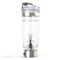 600ML/20OZ Portable Gym En Plein Air USB Rechargeable Électrique Vortex Poudre Shaker Bouteilles D'eau avec Stockage De Protéines