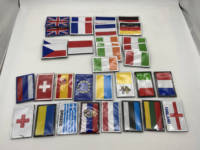 Patch Bendera Negara Amerika Berkualitas Tinggi 3D 8*5 Cm Bordir Kustom untuk Hadiah Promosi