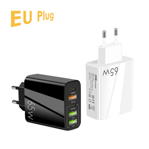 Timebox pengisi daya <span class=keywords><strong>USB</strong></span>-<span class=keywords><strong>C</strong></span> PD 20W ganda 65W, pengisi daya cepat dengan perlindungan OTP/OVP colokan US EU - Product Image 4