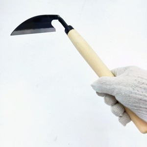 Faucille incurvée en acier de style japonais, outil de jardinage forgé pour <span class=keywords><strong>le</strong></span> désherbage et <span class=keywords><strong>le</strong></span> creusement en extérieur, pour la cueillette de la poire <span class=keywords><strong>sauvage</strong></span> - Product Image 3