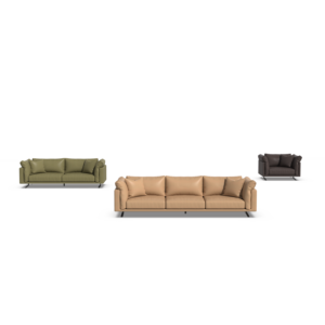 Sofá cama moderno de cuero para oficina con marco de metal, cómodos asientos de recepción para reuniones de negocios y oficina en casa - Product Image 6