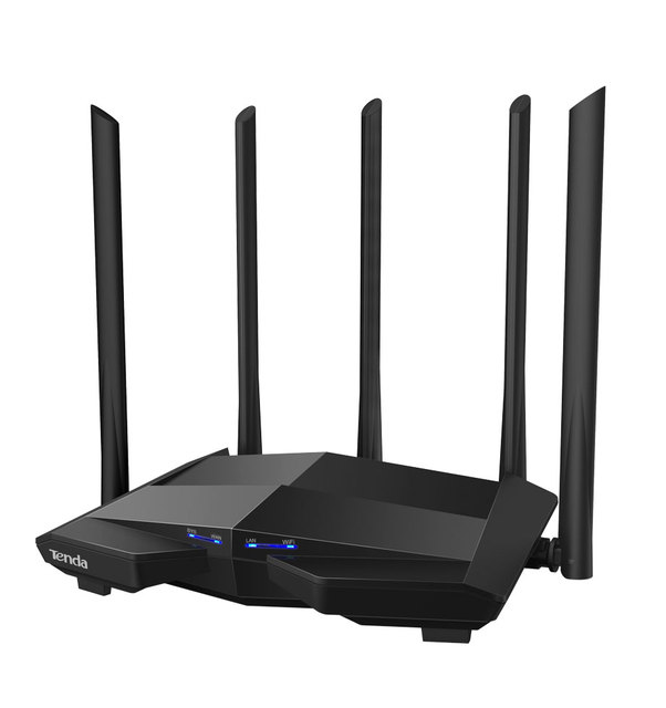 Tenda AC11 Gigabit Wifi Router 1200Mbps Wifi Repeater Dual Band 2.4G/5G 1 WAN+3 LAN Gigabit Ports 5*6 Dbi Gain Antenna 1GHz CPU