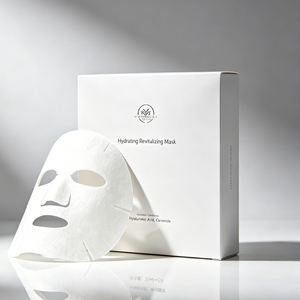 Boîte d'emballage pour masque facial personnalisable en matériaux recyclés avec doublure en éponge, fermeture magnétique, finition brillante/mate, revêtement UV - Product Image 2