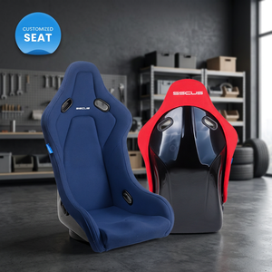 Siège baquet universel FANTOM FRP en tissu pour sports automobiles, dossier fixe |   Mousse haute densité |   8 kg |   Modèle FTM-FABRIC |   Fabriqué en Malaisie - Product Image 1