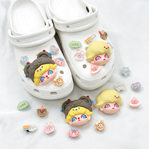 ชุดจี้รองเท้าการ์ตูนมาการองน่ารักแบบ DIY ปี 2026 - ถอดออกได้สำหรับรองเท้าคร็อกส์และรองเท้าแตะ ดีไซน์อาหารและผลไม้สไตล์คาวาอิ ขายส่ง - Product Image 3