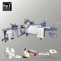 Machine à plier le papier A3 automatique personnalisée, Schneider PLC, plieuse de papier haute efficacité pour l'impression de dépliants médicaux, brochures