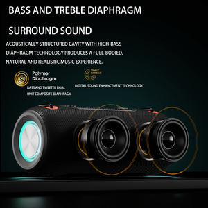 30W Portable <strong>Bluetooth</strong> <strong>Speaker</strong> <strong>with</strong> Hand Strap Colorful RGB <strong>Light</strong> Heavy Bass Sound TWS Stereo <strong>Speaker</strong> for Outdoor Use - Product Image 2