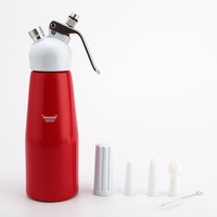 Machine à crème fouettée CreamJet pour gâteaux ou café, distributeur de crème de 500 ml, siphon en aluminium