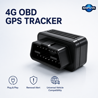 Traceur GPS OBD II pour voiture, installation facile, 4G LTE GLONASS/LBS GSM GPRS, suivi en temps réel, détection ACC, lecture de l'itinéraire des roues