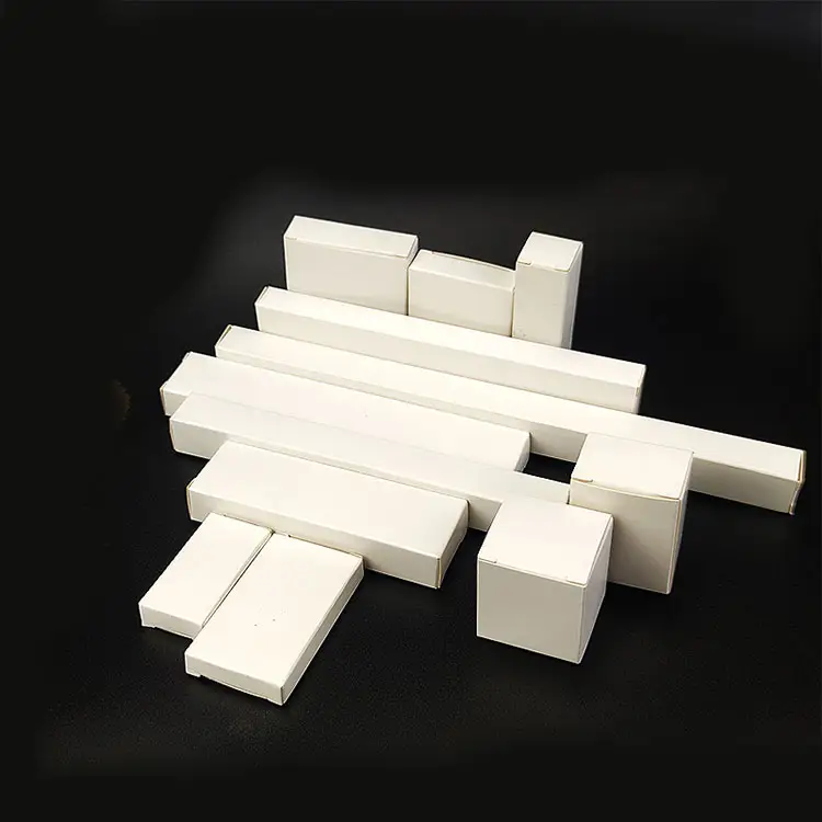 사용자 정의 제품 포장 작은 흰색 상자 포장 일반 흰색 판지 화장품 상자