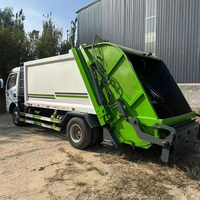 Camion compacteur d'ordures d'occasion pas cher, petit camion de compression des déchets, véhicule de collecte des ordures