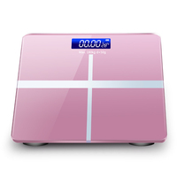 Báscula de Baño Digital Inteligente con Pantalla LED de Vidrio Templado, Capacidad de 180 kg, Logotipo OEM, Regalo Publicitario, Báscula Doméstica