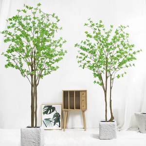 Planta Artificial de Estilo Nórdico Grande, Adorno Japonés de Campana Colgante, Árbol Artificial para Interiores, Sala de Estar, Suelo de Madera, Caballo <span class=keywords><strong>Borracho</strong></span> - Product Image 1