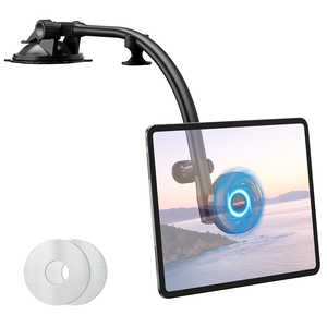 حامل هاتف محمول مغناطيسي عالمي مرن للسيارة بذراع طويل وقاعدة شفط، قابل للدوران 360 درجة لزجاج السيارة الأمامي - Product Image 1