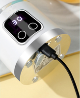 Draagbare sapblenderbeker met 10-blads mes voor het crushen van ijs, USB oplaadbare mini elektrische sapcentrifuge voor grensoverschrijdende verkoop