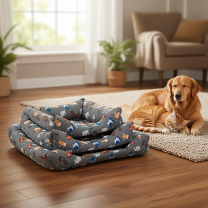 Set Letto per Animali Domestici in Tre Pezzi Imbottito in Cotone Modello YM1295 - Product Image 3