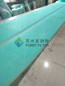 Tự động sơn dừng Bộ lọc không khí Spray <span class=keywords><strong>Booth</strong></span> sợi thủy tinh phương tiện truyền thông tầng lọc Rolls - Product Image 6