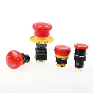 Bouton poussoir d'arrêt d'urgence rouge NC de 22 mm - Product Image 3