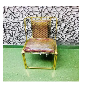 บัลลังก์ทำเล็บเท้าแบบหลังสูงในโรงงานเฟอร์นิเจอร์สีทองสำหรับตกแต่งงานแต่งงานของราชินีและราชา - Product Image 6