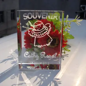 Cube en cristal de baptême Christ, 10 pièces, pour fête de naissance, cadeau de baptême pour bébé