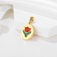 Petits breloques bijoux de mode ballon chien mignon lapin fleur flamant rose pendentif à breloque pendentifs en acier inoxydable pour la fabrication de bijoux