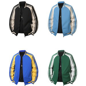 Chaqueta de Béisbol Unisex con Cuello Redondo, Resistente al Viento, Corte Ajustado, Estilo Coreano, Otoño-Invierno 2026, Juvenil, Casual para Exteriores, con Bordado de Personajes - Product Image 4