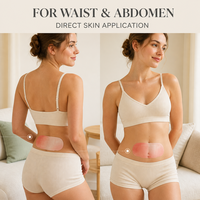 Patch chauffant respirant en non-tissé à base de plantes pour la taille et l'abdomen