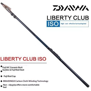 Canne à pêche <span class=keywords><strong>DAIWA</strong></span> LBT C <span class=keywords><strong>ISO</strong></span> Rock Fishing, canne à lancer en carbone souple à 4 sections, double usage pour la pêche en mer et à la main - Product Image 3