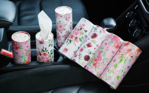 Porta-Tecido de Carro Ecológico em Papel Virgem de Madeira, Caixa de Lenços Faciais Portátil, Cilindro para Lenços 2/3 Camadas - Product Image 4