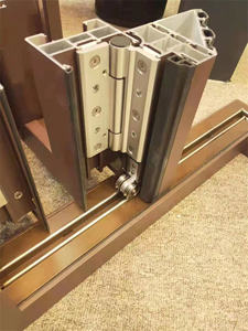 中国供应商批发推拉法国滑动铝框外把手折叠门 - Product Image 5