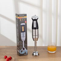 Mixeur Plongeant Commercial Portable Multivitesse en Acier Inoxydable pour Cuisine – Ensemble de Mélangeurs Électriques à Main pour Aliments