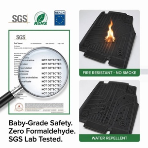 Tapis de sol de voiture en TPE de haute qualité, très vendus, inodores, toutes saisons, écologiques pour Renault <span class=keywords><strong>Duster</strong></span> 2021-2024 - Product Image 4