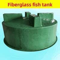 Bassin en fibre de verre épaissi, facile à nettoyer, pour l'élevage de poissons, résistant à la déformation